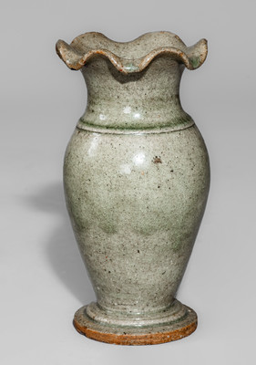 Attrib. Arie Meaders, Cleveland, GA Stoneware Vase, c1960