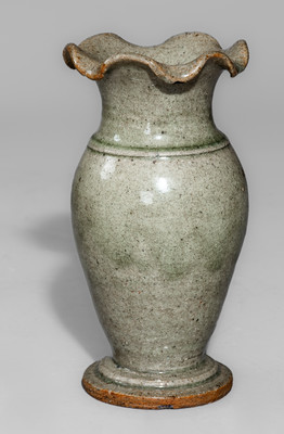 Attrib. Arie Meaders, Cleveland, GA Stoneware Vase, c1960