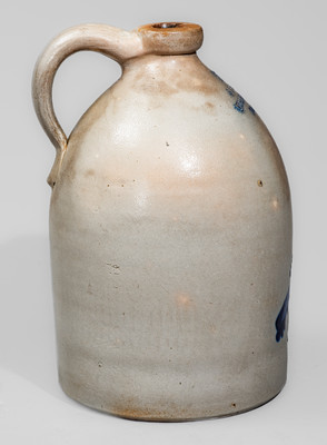 Rare G F HEWETT/ THEATRE BUILDING / WORCESTER, Mass. Stoneware Advertising Jug