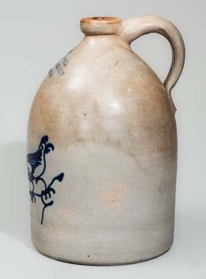 Rare G F HEWETT/ THEATRE BUILDING / WORCESTER, Mass. Stoneware Advertising Jug