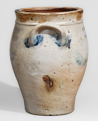 Extremely Rare E. FRARY & Co / E. HARTFORD, Connecticut Stoneware Jar