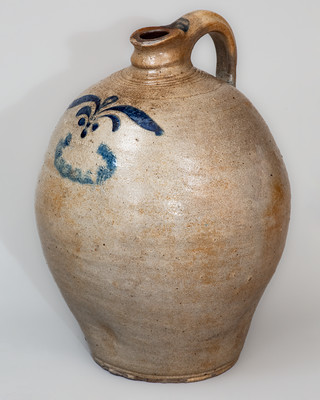 Fine C. CROLIUS / MANUFACTURER / MANHATTAN-WELLS / NEW-YORK Stoneware Jug