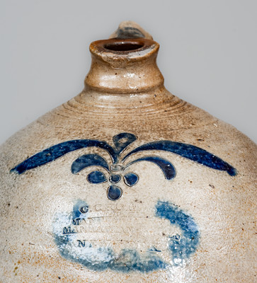 Fine C. CROLIUS / MANUFACTURER / MANHATTAN-WELLS / NEW-YORK Stoneware Jug