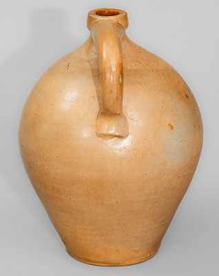 Stoneware Jug w/ Elaborate Rochester, New York Advertising, c1830