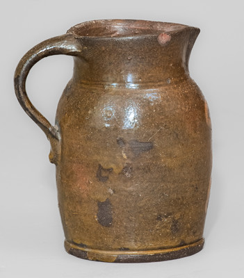 Extremely Rare attrib. Mottern Pottery, Carter County, Tennessee Small-Sized Redware Cream Pitcher