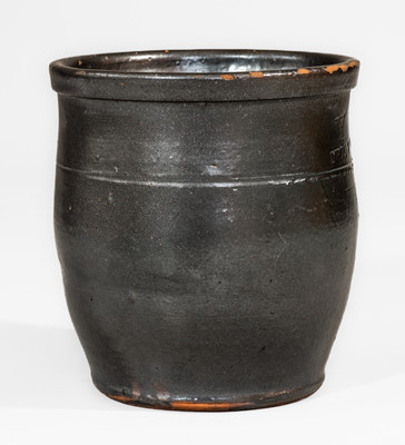 Scarce UPTON M. BELL / Waynesboro, Pa Redware Jar, circa 1895
