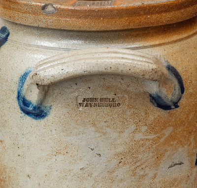JOHN BELL / WAYNESBORO, PA Three-Gallon Stoneware Jar