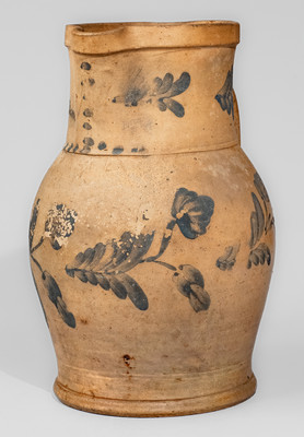 Exceedingly Rare and Important Joseph B. Remmey, North East, MD "Point Pleasant Farm" Large Presentation Pitcher