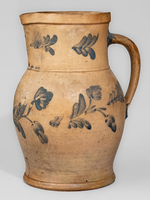 Exceedingly Rare and Important Joseph B. Remmey, North East, MD "Point Pleasant Farm" Large Presentation Pitcher