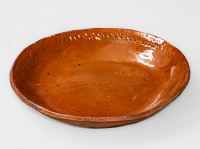 JOHN BELL / WAYNESBORO, PA Redware Dish, circa 1850-80