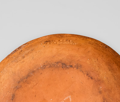JOHN BELL / WAYNESBORO, PA Redware Dish, circa 1850-80