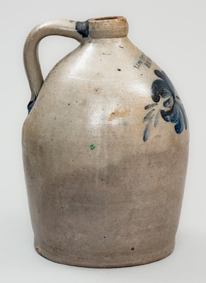 COWDEN & WILCOX / HARRISBURG, PA Stoneware Jug, c1865