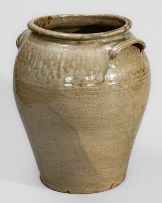 Rare and Fine Stoneware Jar attrib. Harry at Pottersville Stoneware Manufactory, Edgefield District, SC, c1830