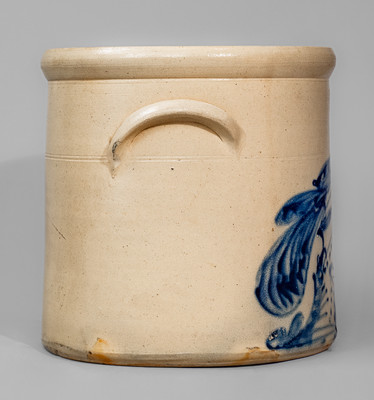 Four-Gallon attrib. Brady & Ryan, Ellenville, NY Stoneware Bird Crock