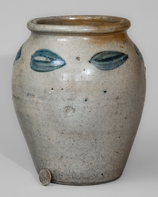 Attrib. John Zigler Pottery, Timberville, Virginia Stoneware Jar, circa 1835