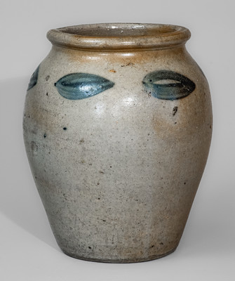 Attrib. John Zigler Pottery, Timberville, Virginia Stoneware Jar, circa 1835