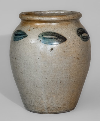 Attrib. John Zigler Pottery, Timberville, Virginia Stoneware Jar, circa 1835