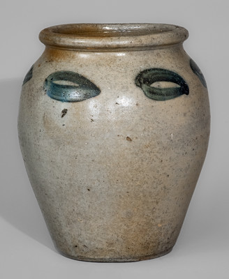 Attrib. John Zigler Pottery, Timberville, Virginia Stoneware Jar, circa 1835