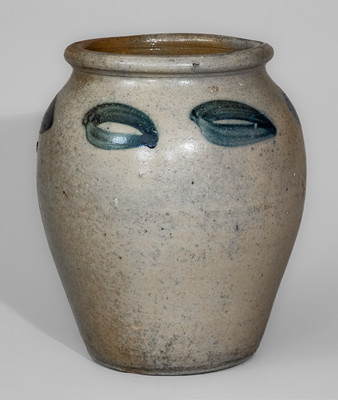 Attrib. John Zigler Pottery, Timberville, Virginia Stoneware Jar, circa 1835