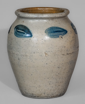 Attrib. John Zigler Pottery, Timberville, Virginia Stoneware Jar, circa 1835
