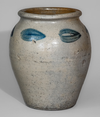 Attrib. John Zigler Pottery, Timberville, Virginia Stoneware Jar, circa 1835