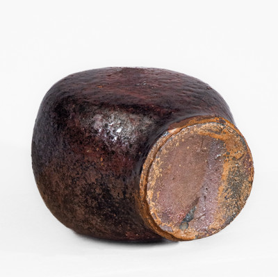 Extremely Rare Texas Stoneware Flask, probably Jefferson S. Nash Pottery, Marion County, c1850-60