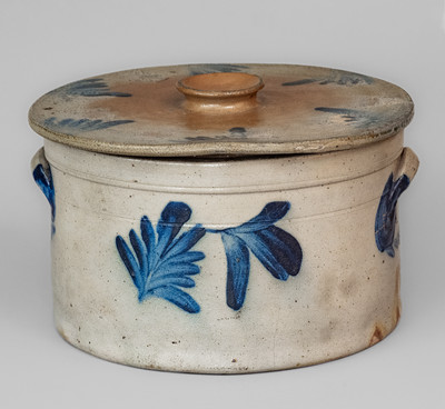 Lidded Stoneware Cake Crock attrib. Richard C. Remmey, Philadelphia, c1880