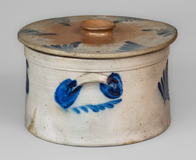 Lidded Stoneware Cake Crock attrib. Richard C. Remmey, Philadelphia, c1880