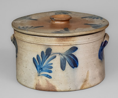 Lidded Stoneware Cake Crock attrib. Richard C. Remmey, Philadelphia, c1880