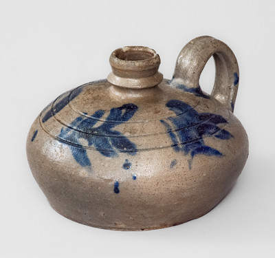 Exceedingly Rare Small-Sized James River Valley of Virginia Stoneware "Buggy" Jug