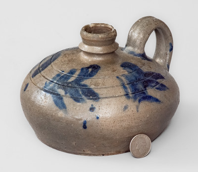 Exceedingly Rare Small-Sized James River Valley of Virginia Stoneware "Buggy" Jug