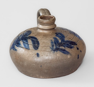 Exceedingly Rare Small-Sized James River Valley of Virginia Stoneware "Buggy" Jug