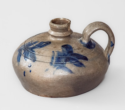 Exceedingly Rare Small-Sized James River Valley of Virginia Stoneware "Buggy" Jug