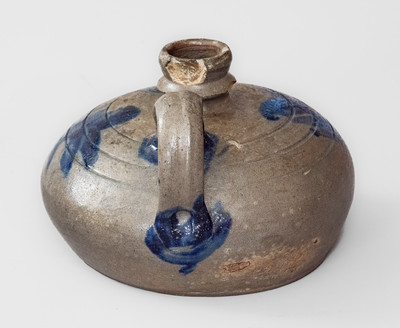 Exceedingly Rare Small-Sized James River Valley of Virginia Stoneware "Buggy" Jug