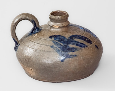 Exceedingly Rare Small-Sized James River Valley of Virginia Stoneware "Buggy" Jug