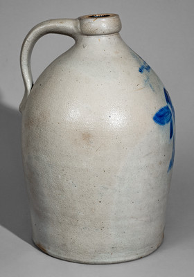 MOORE, NICHOLS & CO. / Williamsport, Pa Two-Gallon Stoneware Jug, c1877-79
