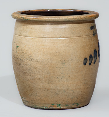 COWDEN & WILCOX / HARRISBURG .PA Stoneware Jar, circa 1865