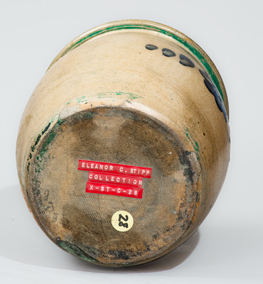 COWDEN & WILCOX / HARRISBURG .PA Stoneware Jar, circa 1865