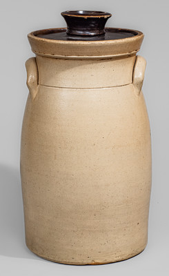 Fine J. BURGER JR / ROCHESTER N.Y. Four-Gallon Stoneware Gamebird Churn