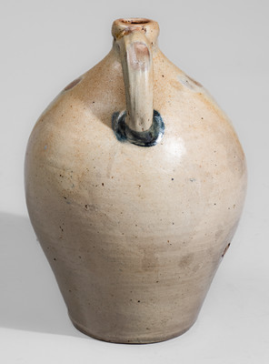 I. SEYMOUR &. CO / TROY, NY Two-Gallon Stoneware Jug w/ Incised Bird Decoration, c1823-28