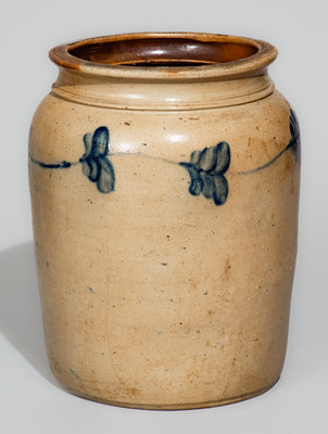 Extremely Rare T.H. WILLSON & CO. / HARRISBURG, PA Stoneware Jar w/ Capitol Stamp, c1852