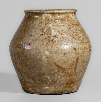 Pottersville Stoneware Manufactory, Edgefield District, SC Stoneware Jar, c1825