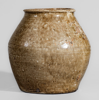 Pottersville Stoneware Manufactory, Edgefield District, SC Stoneware Jar, c1825
