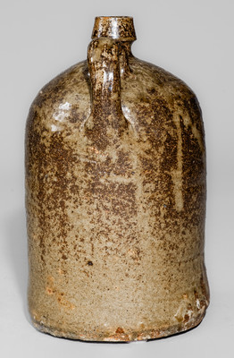 Edgefield District, SC Alkaline-Glazed Stoneware Jug, third quarter 19th century