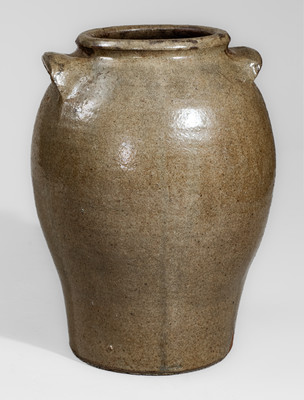 Three-Gallon Stoneware Jar attrib. Pottersville Stoneware Manufactory, Edgefield District, SC
