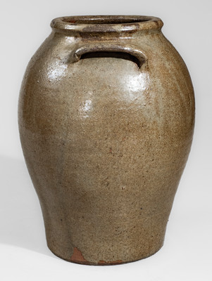 Three-Gallon Stoneware Jar attrib. Pottersville Stoneware Manufactory, Edgefield District, SC