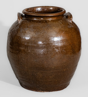 Four-Gallon Stoneware Jar w/ Incised Slash Marks attrib. David Drake at Lewis Miles's Stony Bluff Manufactory