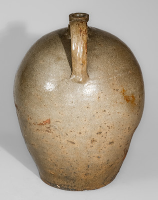 Attrib. Thomas Chandler, Edgefield District, SC Four-Gallon Stoneware Jug w/ Kaolin Slip Decoration, c1850