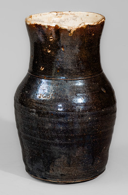 JGB (Joseph Gregory Baynham), Trenton, SC Glazed Stoneware Pitcher, late 19th century