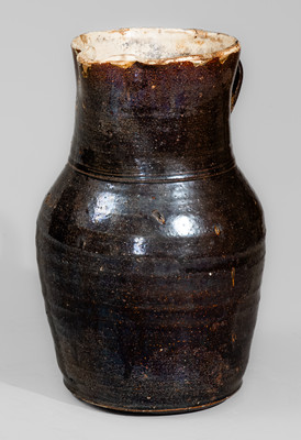 JGB (Joseph Gregory Baynham), Trenton, SC Glazed Stoneware Pitcher, late 19th century